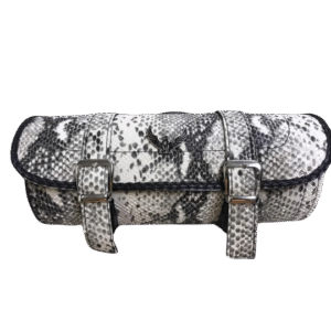 Chopper Yılan Desenli Deri Sosis Çanta