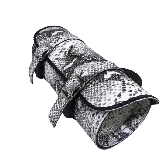 Chopper Yılan Desenli Deri Sosis Çanta - Görsel 3