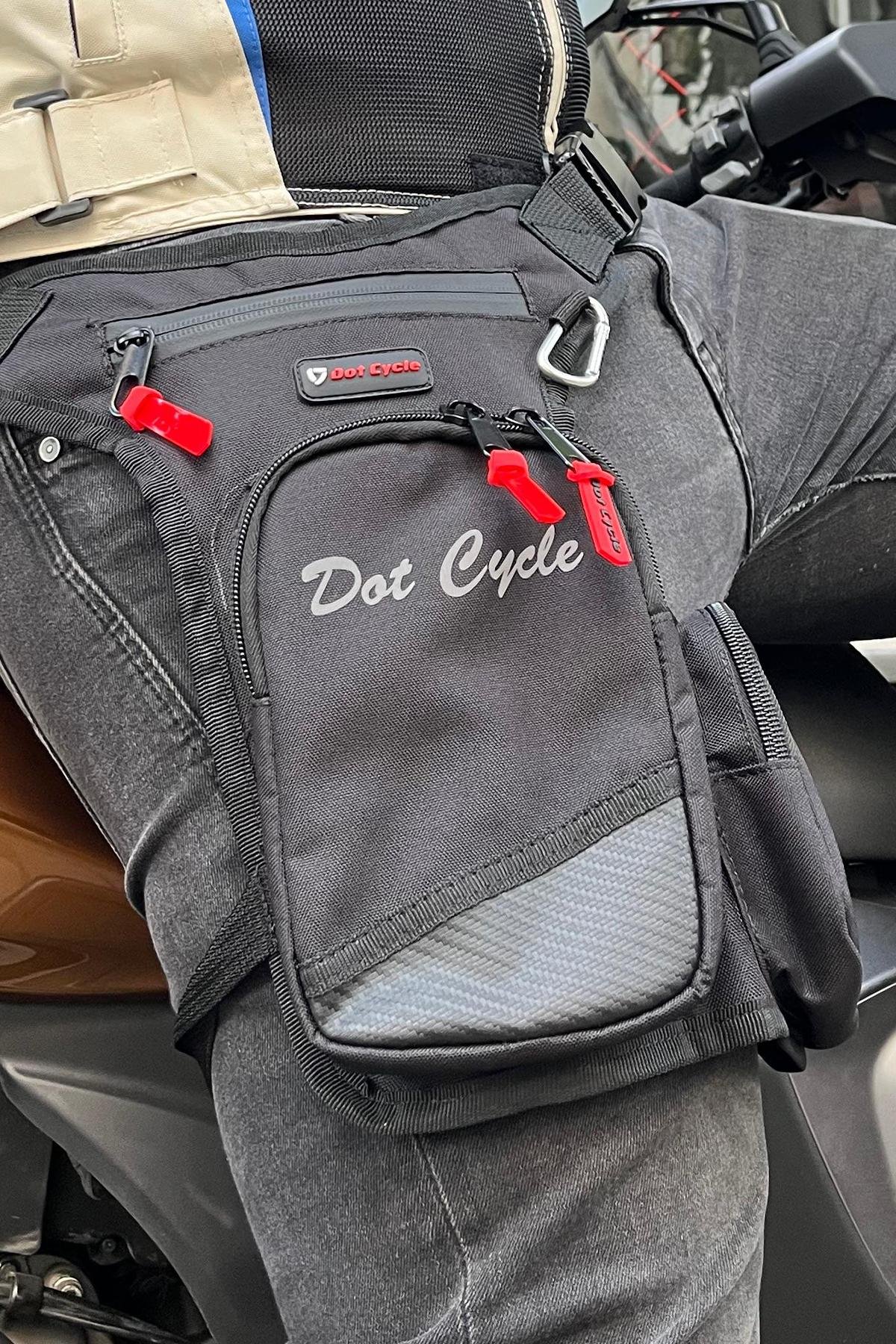 Fermuarlı ve Cepli Suya Dayanıklı Bacak Çantası - Görsel 3