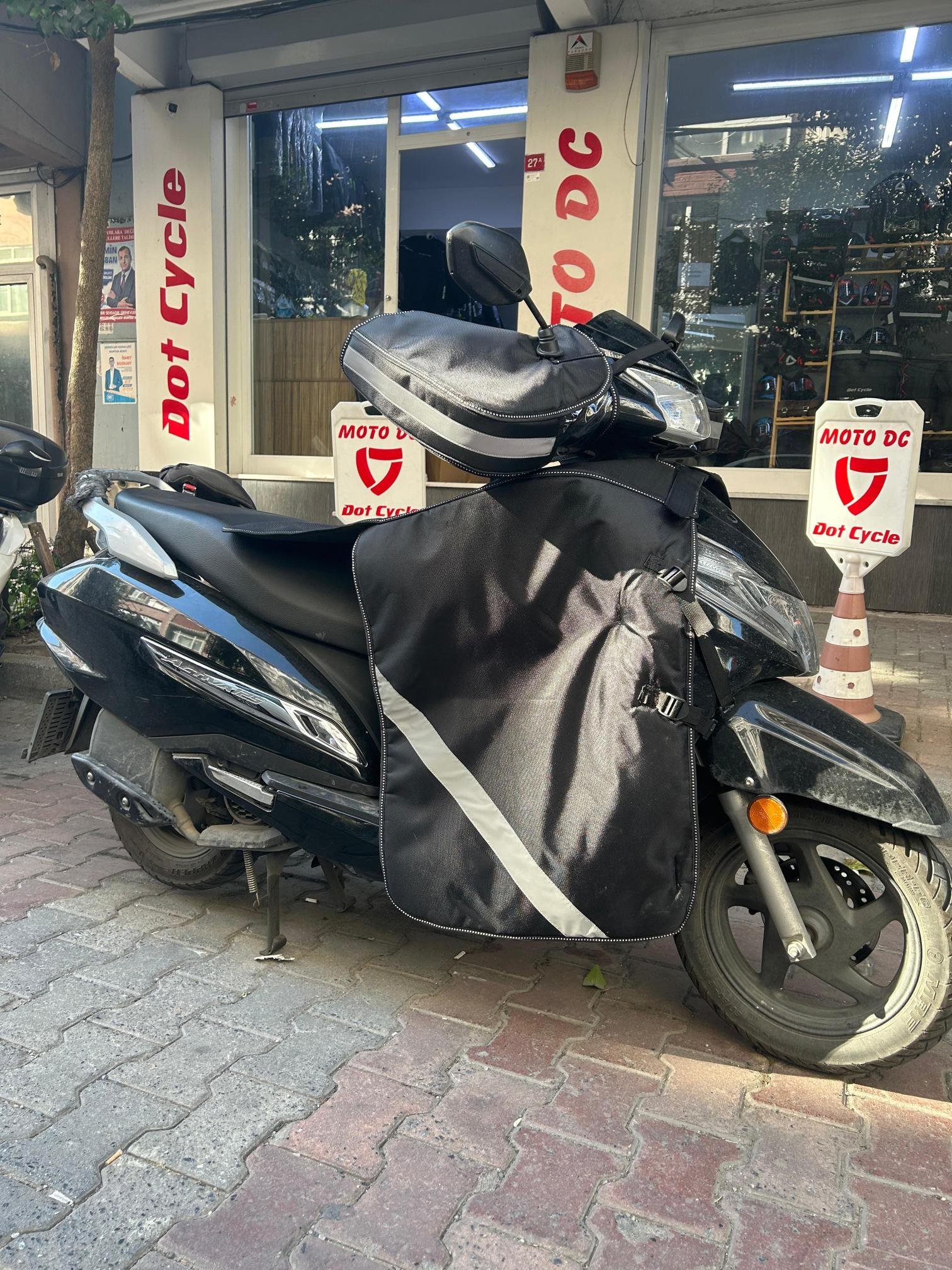 Honda Dio Activa S Motosiklet Reflektörlü Diz Koruma Örtüsü