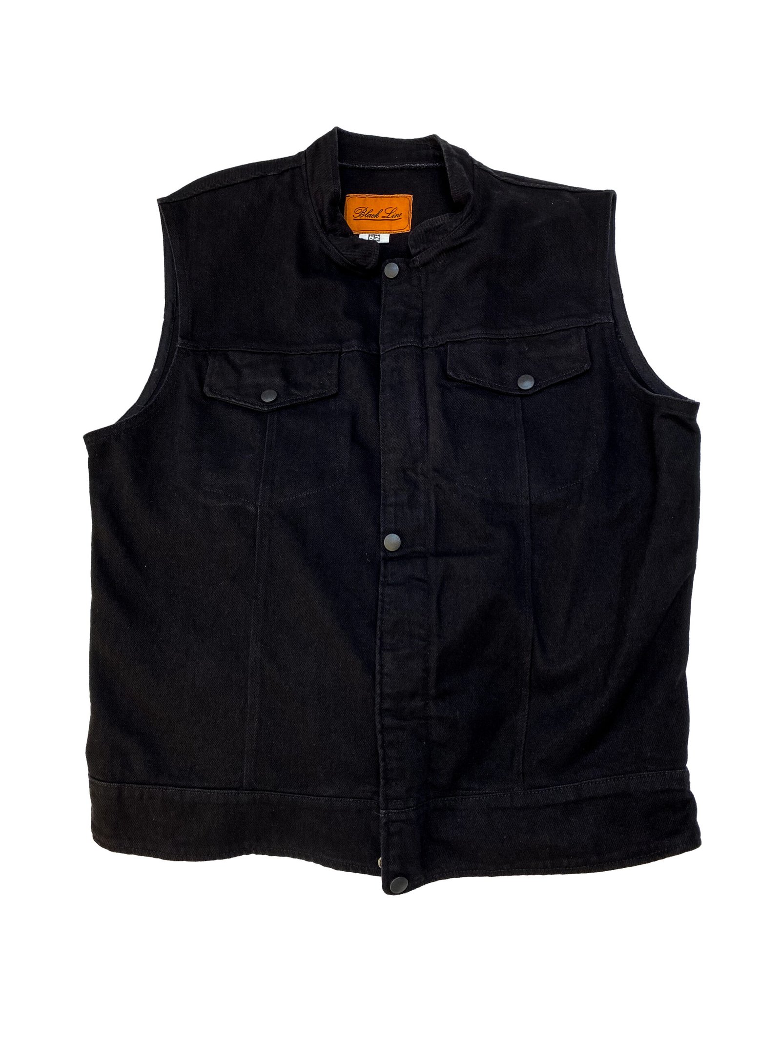 Erkek Siyah Kot Motorcu Yeleği - Görsel 2