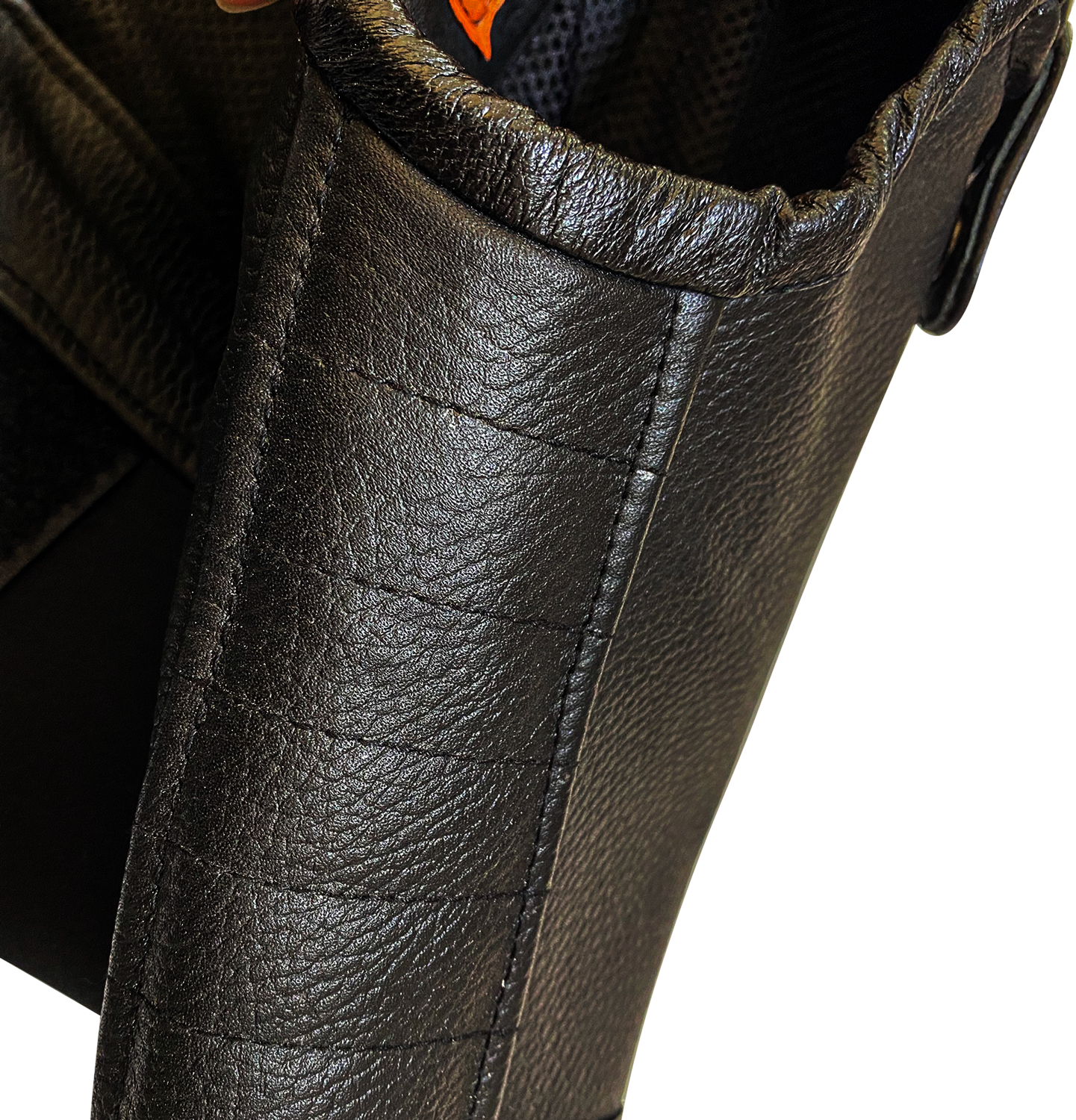 Erkek Siyah Deri Motorcu Yeleği | Ayarlanabilir Tokalı ve Cepli - Görsel 11